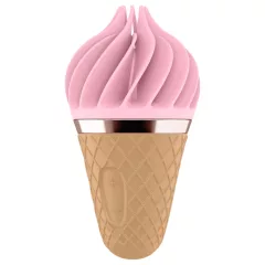   Satisfyer Sweet Treat - Rechargeable Spinning Clitoral Vibrator (Pink-Brown)