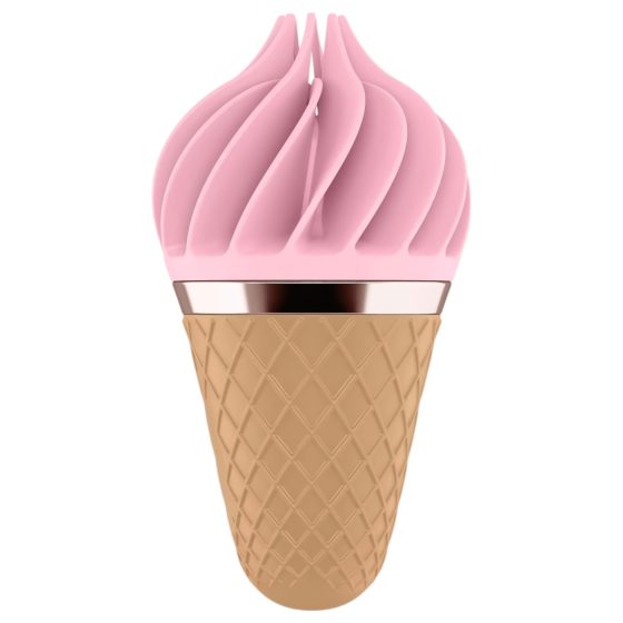 Satisfyer Sweet Treat - Rechargeable Spinning Clitoral Vibrator (Pink-Brown)