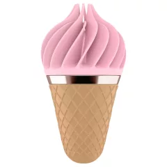   Satisfyer Sweet Treat - Rechargeable Spinning Clitoral Vibrator (Pink-Brown)