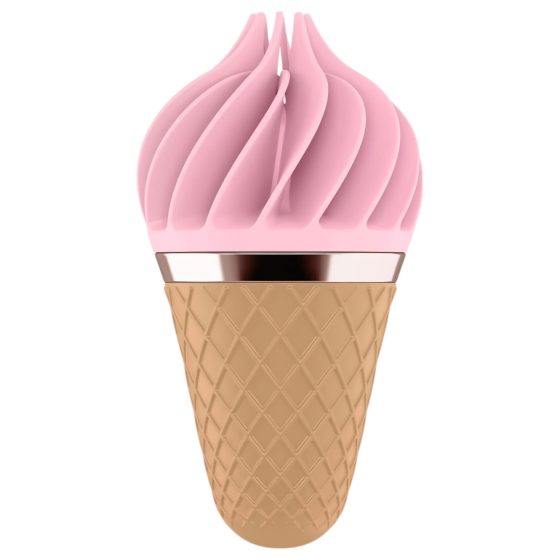 Satisfyer Sweet Treat - Rechargeable Spinning Clitoral Vibrator (Pink-Brown)