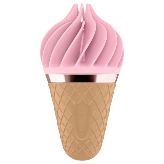 Satisfyer Sweet Treat - Rechargeable Spinning Clitoral Vibrator (Pink-Brown)