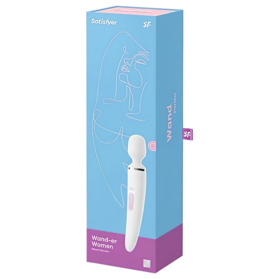 Satisfyer Wand-er Woman - Waterproof Massager Vibrator (White)