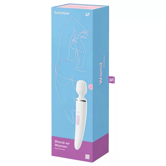 Satisfyer Wand-er Woman - waterproof massage vibrator (white)