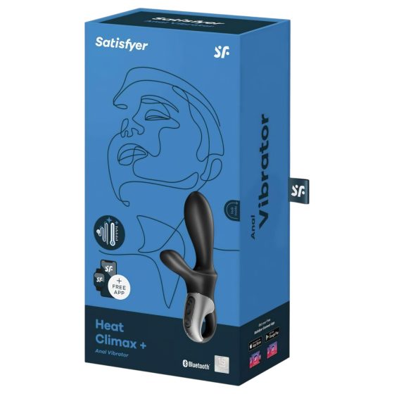 Satisfyer Heat Climax+ – Smart Warming Anal Vibrator (Black)