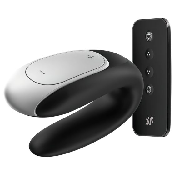 Satisfyer Double Fun - Smart, Waterproof Couples Vibrator (Black)