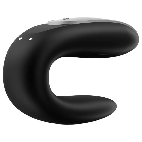 Satisfyer Double Fun - Smart, Waterproof Couples Vibrator (Black)