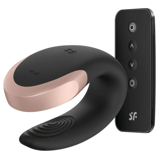 Satisfyer Double Love - Smart Radio-Controlled Couples Vibrator (Black)