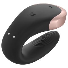   Satisfyer Double Love - Smart Radio-Controlled Couples Vibrator (Black)