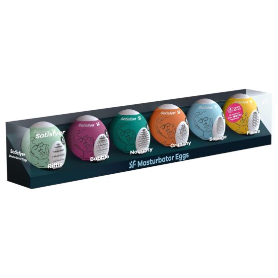 Satisfyer Egg Set - 6-Pack of Egg Masturbators