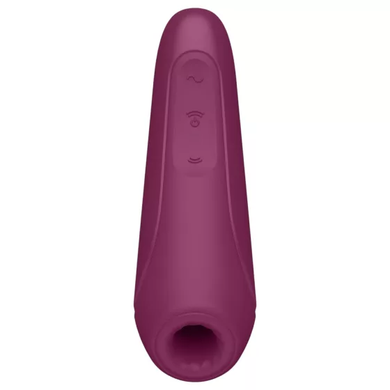 Satisfyer Curvy 1+ - App-controlled air pulse clitoral stimulator (red)