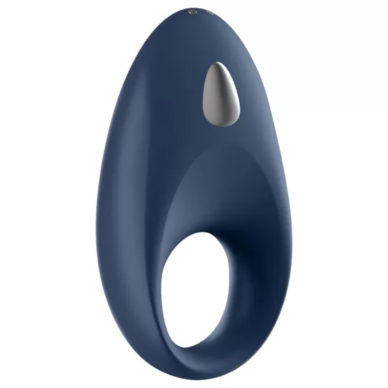 Satisfyer Mighty One - App-controlled vibrating penis ring for men (blue)
