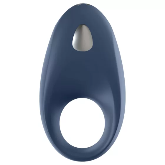 Satisfyer Mighty One - App-controlled vibrating penis ring for men (blue)