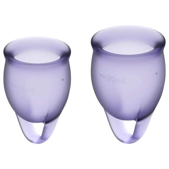 Satisfyer Feel Confident - Menstrual Cup Set (Purple)