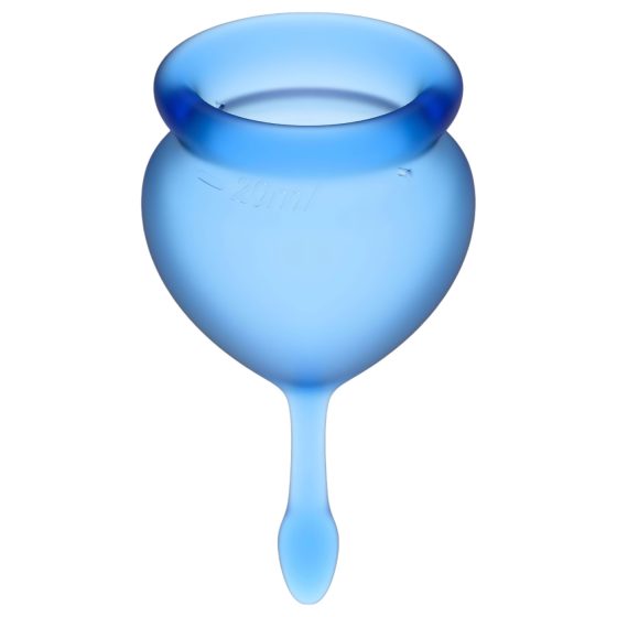 Satisfyer Feel Good - Menstrual Cup Set (Blue) - 2 Pack