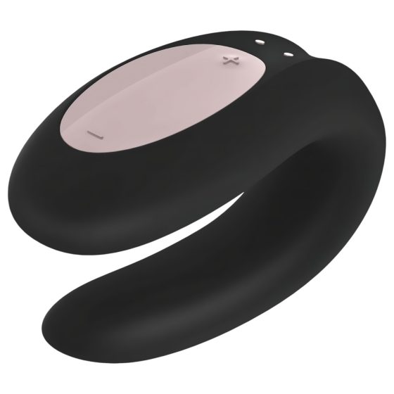 Satisfyer Double Joy - Smart Waterproof Couples Vibrator (Black)