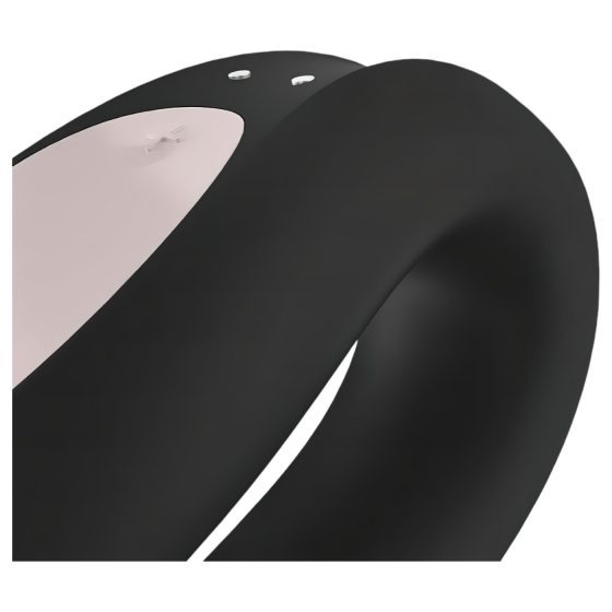 Satisfyer Double Joy - Smart Waterproof Couples Vibrator (Black)