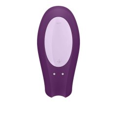   Satisfyer Double Joy - smart rechargeable waterproof vibrator (purple)