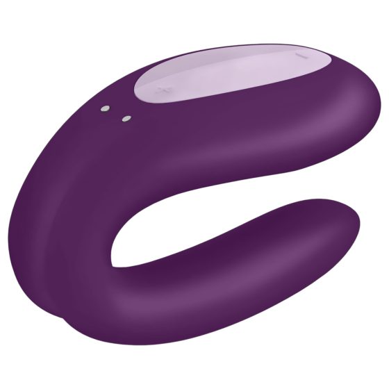 Satisfyer Double Joy - Smart, Waterproof Couple's Vibrator (Purple)