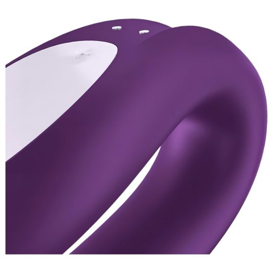Satisfyer Double Joy - Smart, Waterproof Couple's Vibrator (Purple)