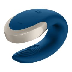   Satisfyer Double Love - smart, rechargeable, waterproof, radio-controlled vibrator (blue)