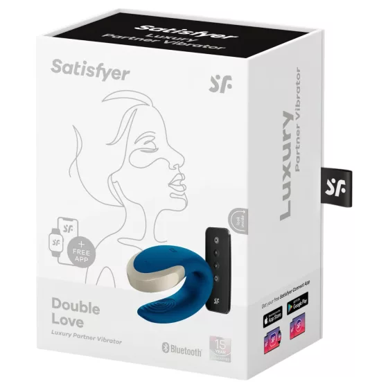 Satisfyer Double Love - Smart Couple's Vibrator (Blue)