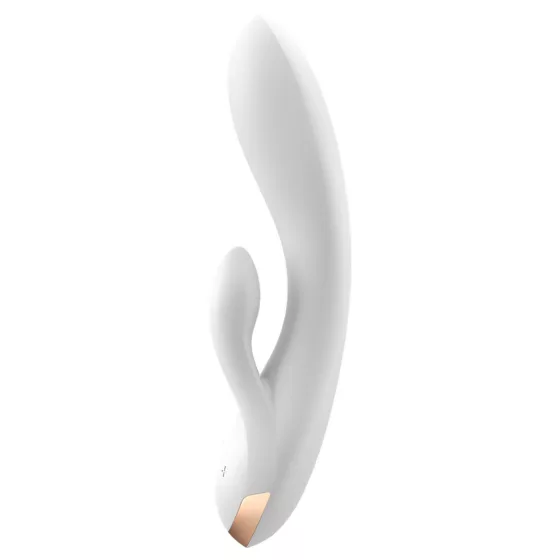 Satisfyer Double Flex - App-controlled vibrator with clitoral arm (white)