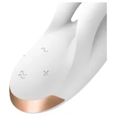   Satisfyer Double Flex - App-controlled vibrator with clitoral arm (white)
