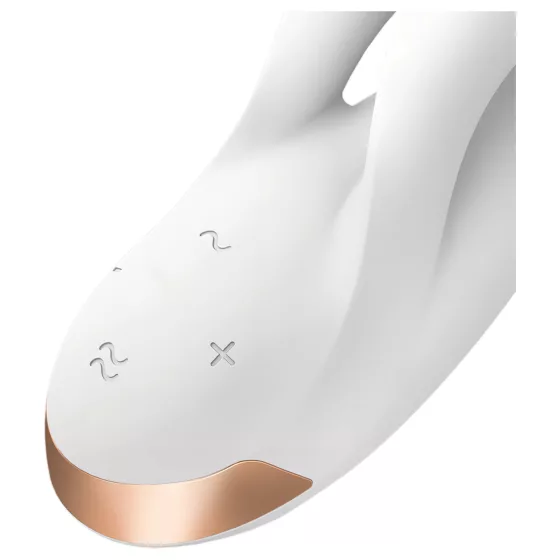 Satisfyer Double Flex - App-controlled vibrator with clitoral arm (white)