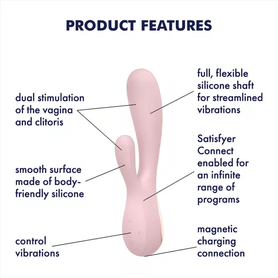 Satisfyer Mono Flex - App-controlled vibrator (pink)