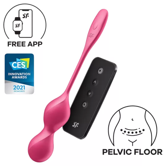 Satisfyer Love Birds 2 - App-controlled vibrating Kegel ball (pink)