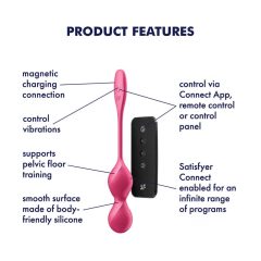 Satisfyer Love Birds 2 - Smart Vibrating Kegel Ball (Pink)
