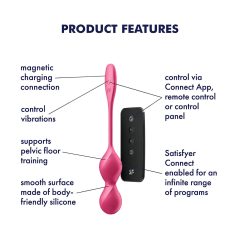   Satisfyer Love Birds 2 - Smart Vibrating Pleasure Balls (Pink)