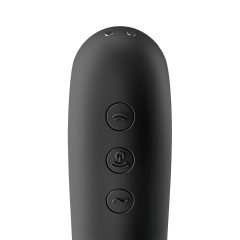   Satisfyer Dual Kiss - Rechargeable Vaginal & Clitoral Vibrator (Black)