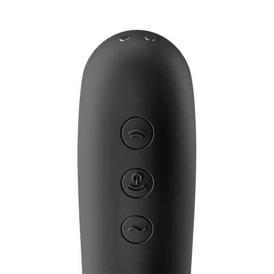 Satisfyer Dual Kiss - Rechargeable Vaginal & Clitoral Vibrator (Black)