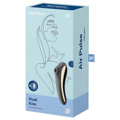   Satisfyer Dual Kiss - Rechargeable Vaginal & Clitoral Vibrator (Black)