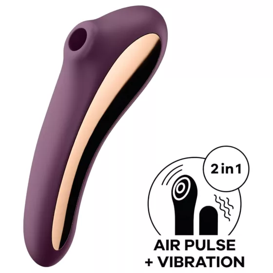 Satisfyer Dual Kiss - 2-in-1 vaginal and clitoral vibrator (purple)