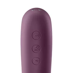   Satisfyer Dual Kiss - 2in1, Vaginal & Clitoral Vibrator (Purple)