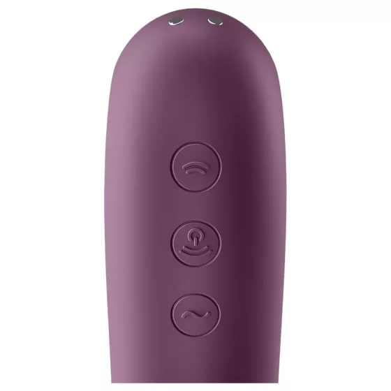 Satisfyer Dual Kiss - 2-in-1 vaginal and clitoral vibrator (purple)