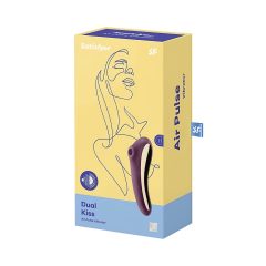   Satisfyer Dual Kiss - 2in1, Vaginal & Clitoral Vibrator (Purple)