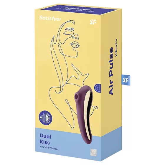 Satisfyer Dual Kiss - 2-in-1 vaginal and clitoral vibrator (purple)