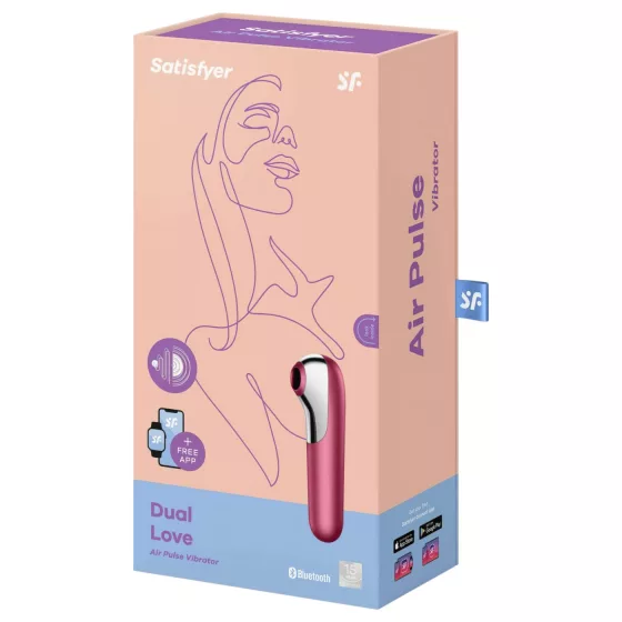 Satisfyer Dual Love - Smart Red Vibrator for G-Spot & Clitoral Pleasure