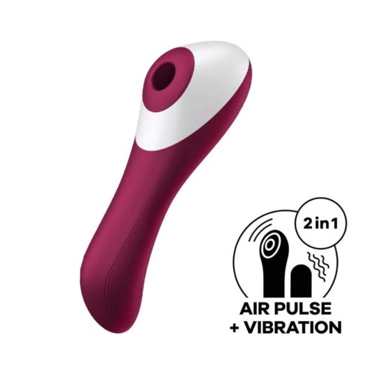 Satisfyer Dual Crush - rechargeable vaginal and clitoral vibrator (red)