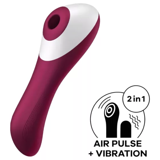Satisfyer Dual Crush 2-in-1 clitoral suction stimulator + G-spot vibrator (red)