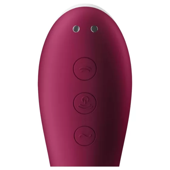 Satisfyer Dual Crush 2-in-1 clitoral suction stimulator + G-spot vibrator (red)