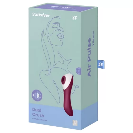 Satisfyer Dual Crush 2-in-1 clitoral suction stimulator + G-spot vibrator (red)