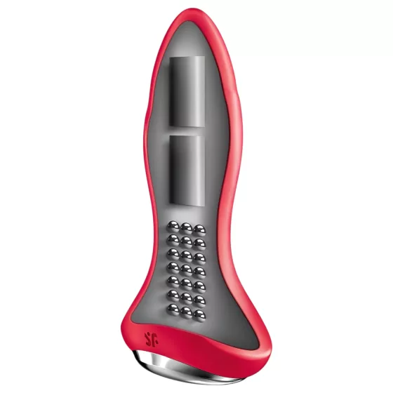 Satisfyer Rotator Plug 1 - Beaded Anal Vibrator (Red)