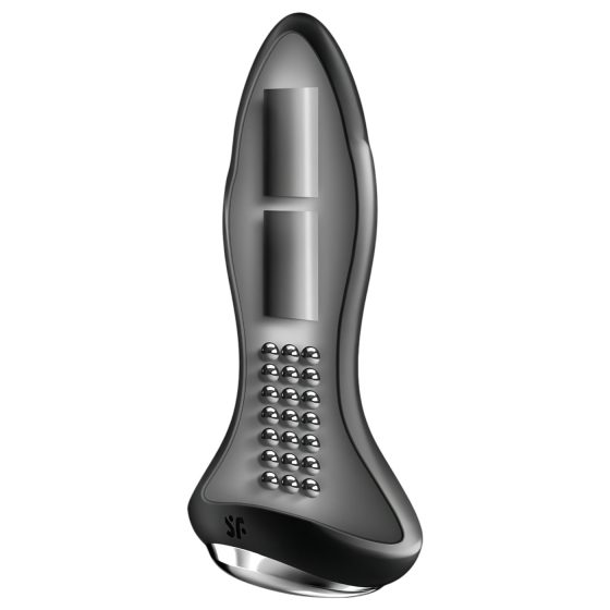 Satisfyer Rotator Plug 1 - Beaded Anal Vibrator (Black)