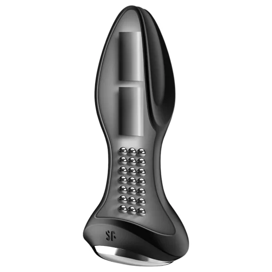 Satisfyer Rotator Plug 2 - beaded anal vibrator (black)