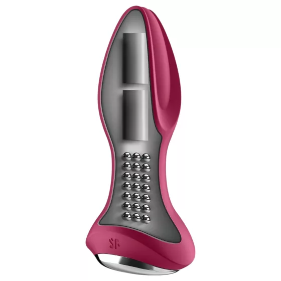 Satisfyer Rotator Plug 2 - Rechargeable Beaded Anal Vibrator (Red)