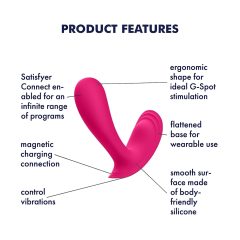 Satisfyer Top Secret - Smart Dual Motor Vibrator (Pink)